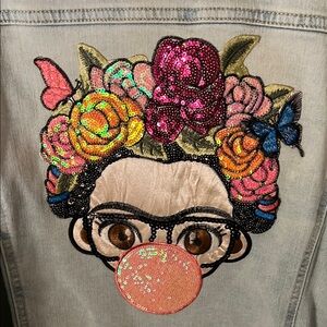 Time and Tru Gray Jean Jacket